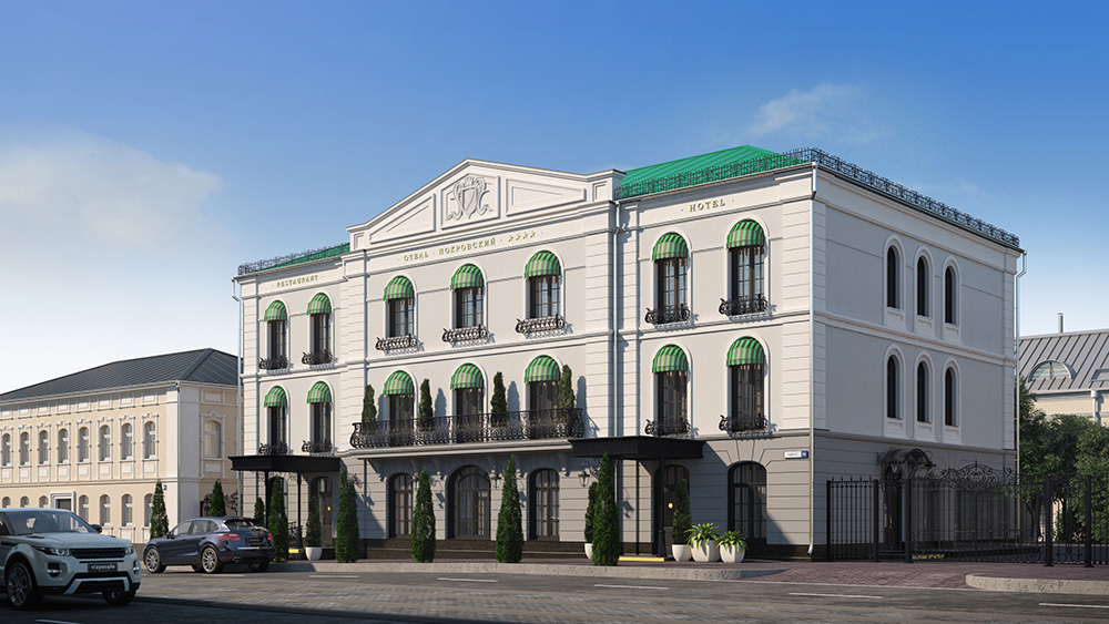Проект гостиницы 4* звезды в городе Челябинск — Частная Архитектура